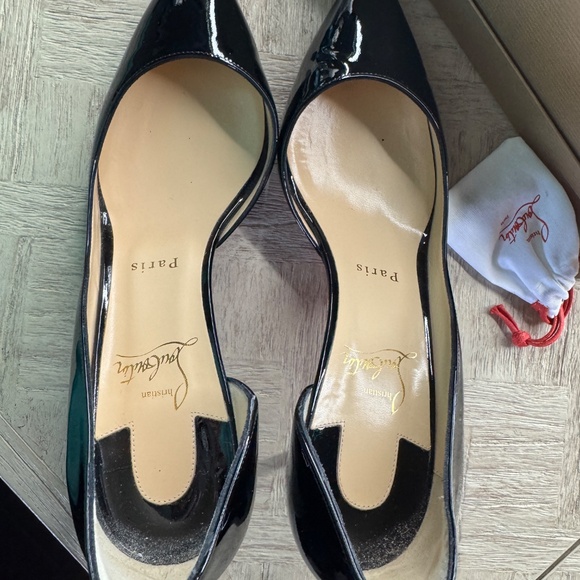 Christian Louboutin IRIZA 70 Patent Pumps โ Black (Size 38.5) - Picture 3 of 15
